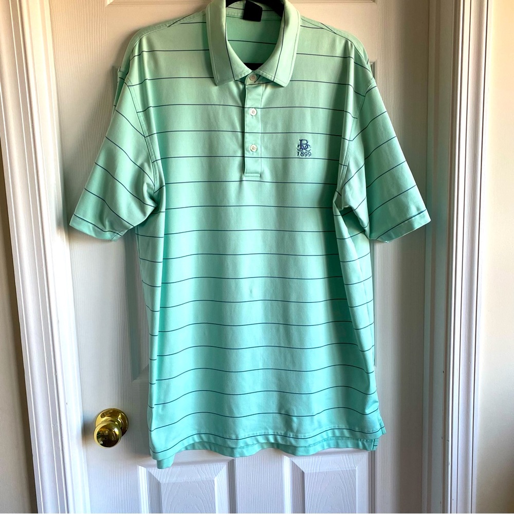4/$20 Dunning Golf Polo Berkshire Country Club Short Sleeve Striped Men’s L